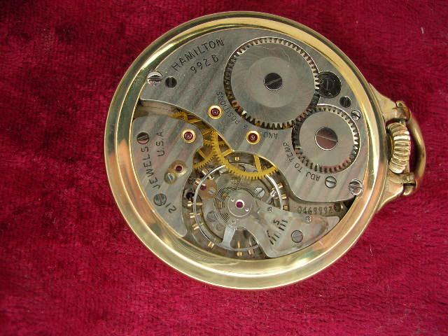 manual wind montgomery face pocket watch